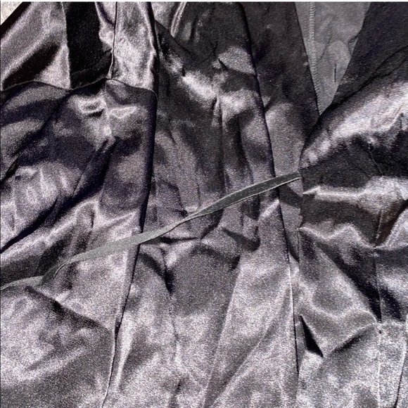 Adore Me Women’s Black Satin Belt Robe Nighty Throw-on Coverup Kink Cosplay - Picture 6 of 14